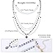 Bohemian Beaded Choker Necklaces for Women Handmade Multilayered Hippie Necklaces Boho Natural Stone Lapis Lazuli Beads Strand Vintage Stone Pendant Statement Necklace Jewelry Gift for Women, Blue
