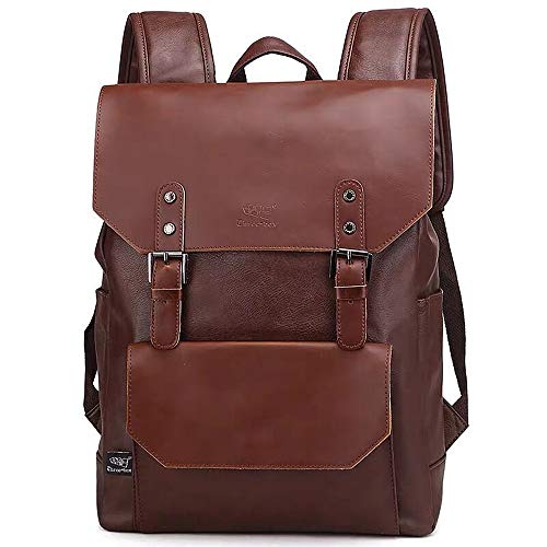 Sac dos collège fille en PU cuir résistant avec compartiment PC portable 13