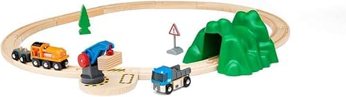 Miniatura 4 de BRIO Starter Lift&Load Set Tren de juguete de madera duradero | Seguro para niños | Fomenta la creatividad | Compatible con todos los juegos de