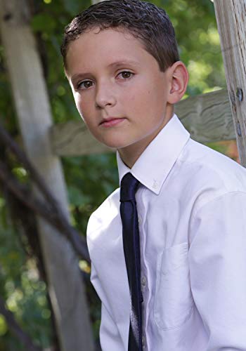 Boys First Communion Tie Navy Blue Paisley And Silver-Tone Chalice Tie Pin, 45-Inch #TOP2