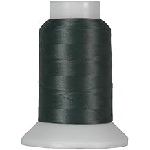 Threadart Stretchy Wooly Serger Thread - 1000m Spools - Nylon Thread for Swimwear, Lingerie, Knits - Hunter Green - Color 9224