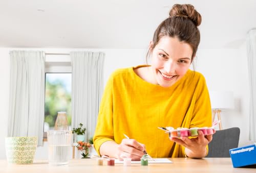 Ravensburger – CreArt Grand Format 24x30 cm – Hibou rêveur – Loisir créatif – Peinture par numéros – Adulte – Activité détente et créative – Dès 12 Ans – 28990 – Version française