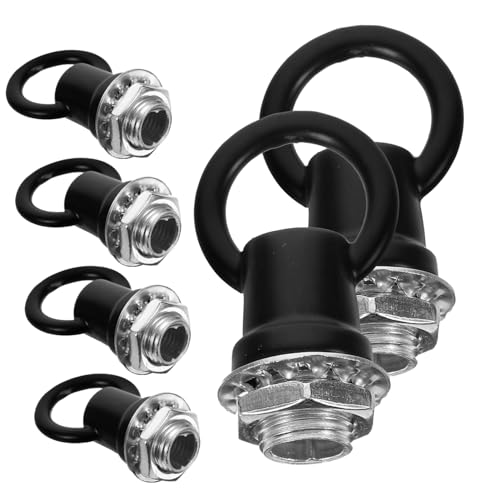 NULYLU Ceiling Bolt 6pcs Chandelier Ring Hooks Zinc Alloy Lamp Nut for Hanging Fixture Easy to Install and Remove Modern Design
