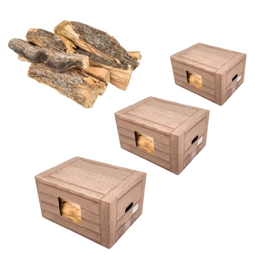 Bois de Chauffage d'olivier séché pour cheminée, poêle, Barbecue 1 boîte de 10 Kg