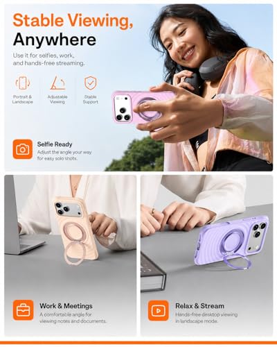 Coque iPhone 17 Pro Max avec support pour regarder vos vidéos confortablement en voyage - 6