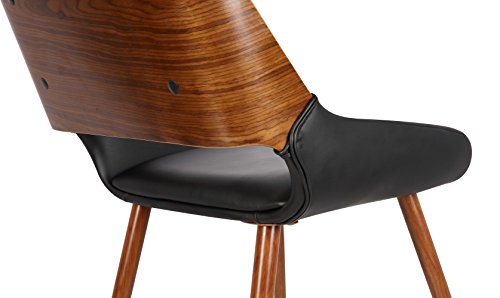 Armen Living Chalta Dining Chair, Black - Thumbnail 7