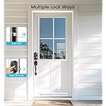 Veise VE07 Fingerprint Smart Lock for Front Door, 7-in-1 Keyless Entry Deadbolt with App Control, Electronic Digital Locks with Touchscreen Keypad, Auto Lock, Easy Install, Waterproof, Matte Black - Image 5