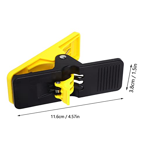 Ritoeasysports Golf Cigar Clip, Golf Cigarette Holder Smart Design Cigar Holder Clamp 2 Layer Accessory For Outdoor Activities (Black And Yellow) #TOP1