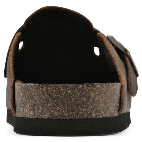 WHITE MOUNTAIN Bari Signature Comfort-Molded Footbed Clog, Brown/Suede, 5 M by WHITE MOUNTAIN - Used condition - Image 5