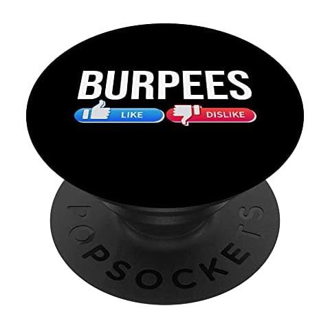 Funny Burpee Workout Fitness Sarcastic PopSockets Swappable PopGrip Cover