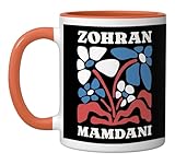 Zohran Mamdani NYC Mayor Election Ceramic Mug, Orange/White