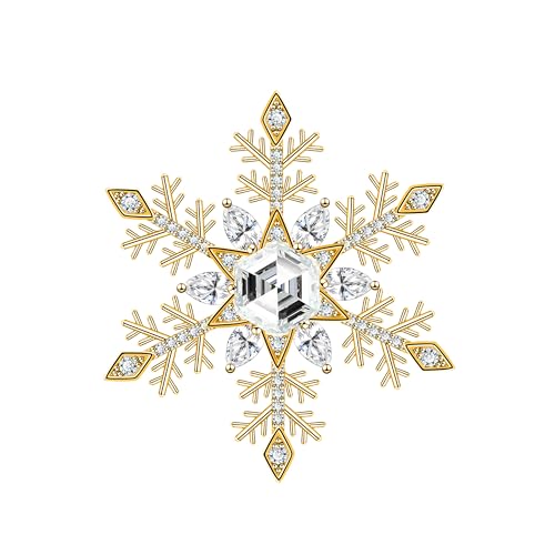 Broche flocon de neige pour illuminer un manteau sombre et rehausser le style