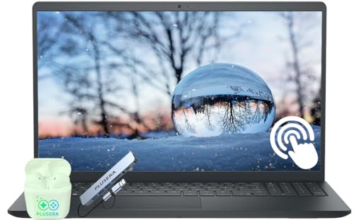 Dell Inspiron 15.6' FHD Touchscreen Business & Student Laptop Computer,32GB RAM 1TB SSD, 6-Cores AMD Ryzen 5 Processor, Windows 11 with Microsoft Copilot AI Included, Carbon Black