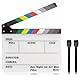 ALLZEDREAM Acryl Regisseure Clapboard Film Clapper Board Cut Action Szene Schiefer mit 2 Dry Erase Whiteboard Stifte