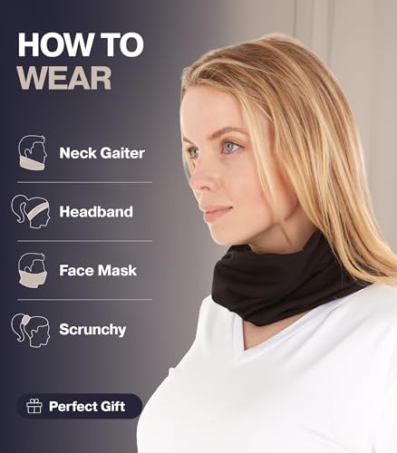 Thermajohn Gola Térmica de Fleece – Protetor de Pescoço Unissex para Homens e Mulheres, Cachecol de