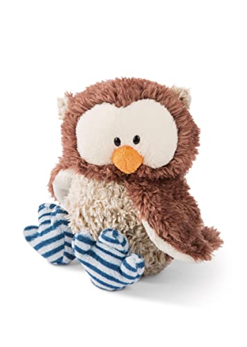 NICI Kuscheltier Eule Oscar 25cm mit drehbarem Kopf, Braun – Ansicht 2