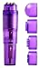 Back to 20s ® Pocket Pleasure Waterproof Mini Massager with 4 Attachments (Blue)