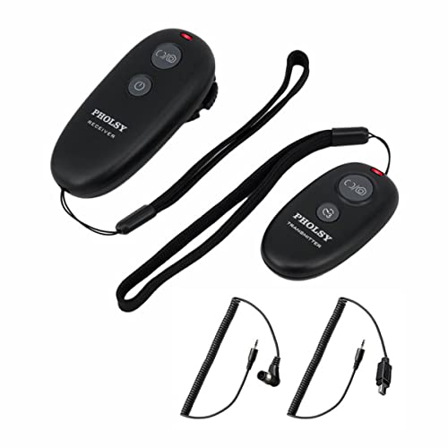 🍀【facile da trasportare e da usare】Telecomando scatto remoto bellissimo e piccolissimo, dotato di due cordini, comodo per appendere il trasmettitore e il ricevitore al treppiede della fotocamera. Inoltre, il telecomando supporta due modalità, wireless e cablata. Il ricevitore può essere utilizzato come scatto cablato quando la batteria del telecomando è scarica