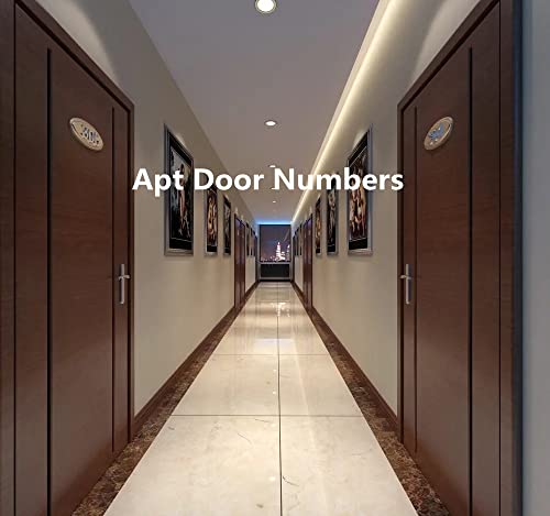 Hopewan House Door Numbers Stickers For Mailbox/Apartment Home Office Room Address Plaque, Bronze/Silver/Golden, 2 3/4 Inch High. (10 Pcs - 1111223300, Bronze) #TOP3