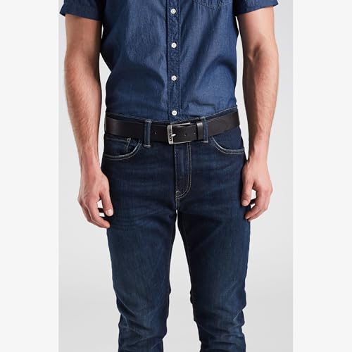 Levi's New Duncan, Cinturón Unisex adulto, Negro (Regular Black), 105 - imagen 7