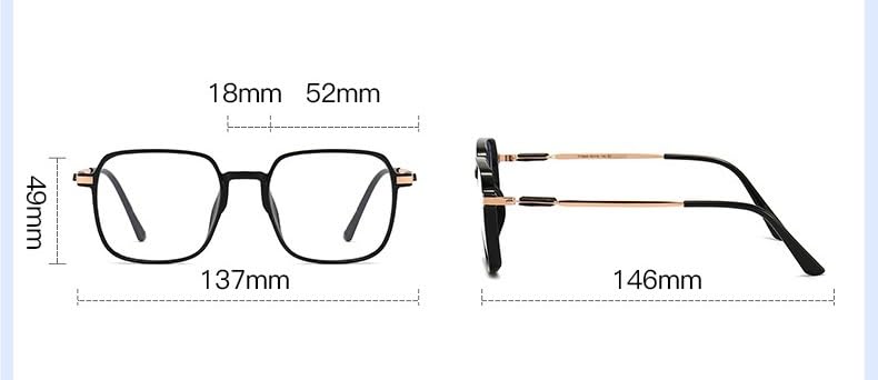 Lunettes De Lecture Anti-Lumière Bleue - Monture Carrée Surdimensionnée - Protection UV400 - Degrés De +0.00 à +3.50 - Couleur Tofu (Beige)