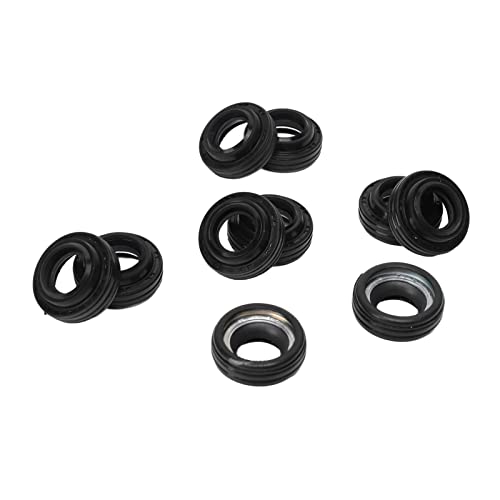 AC Compressor Shaft Seal Kit, Air Compressor Oil Seal Kit Easy Installation 10PCS Rubber Air Conditioning Compressor Seal for Kia HCC AC Compressor