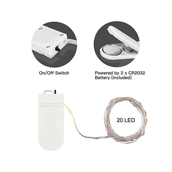 Ledikon fairy lights 7. 2ft 20 led - image 7