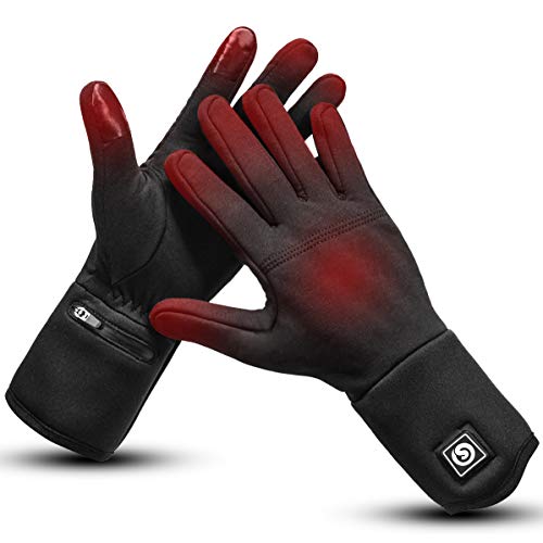 day wolf Guanti riscaldabili, guanti da lavoro invernali per uomo e donna, 7,4 V, 2200 mAh, per moto, equitazione, mountain bike, sci, inverno
