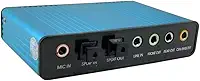 Placa De Som Externa Usb - 5.1-6ch - Óptico