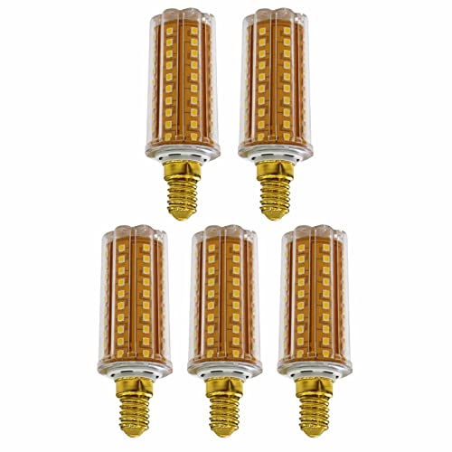 HXKJ 5 stücke 18W LED-Maislampe, E14 kommerzielle Hochleistungs-Kerze-Birne / E27 Innenbeleuchtungskolben, weißes Licht/neutrales Licht/warmes Licht 3 Arten von Lichtfarben einstellbar 18W-E14 THR Cover