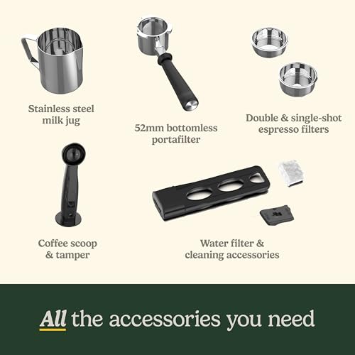 Image of Cuisinart EM-160 Espresso Coffee Machine for Home, 15 Bar Pressure Coffee Maker with Steam Wand & Milk Frother, Cappuccino & Latte Machine, Stainless Steel Espresso Maker, Removable Water Tank