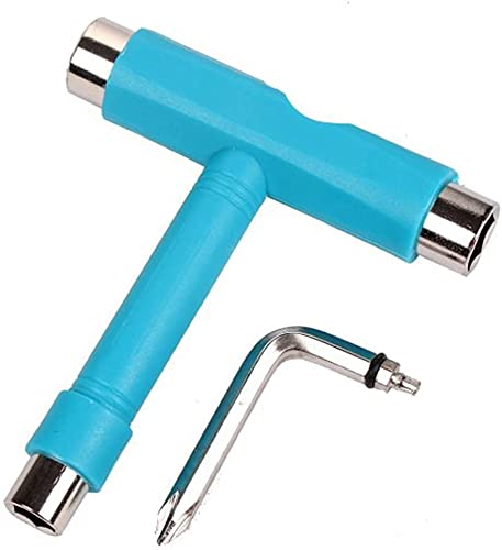 JDYYICZ Blue Skateboard Tools T-Tool All-in-ONE