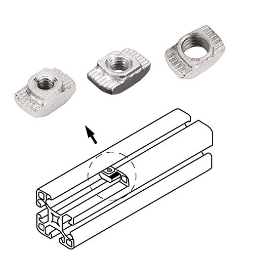 image for Asayu 240 Pcs 2020 Series T Nuts, M3 M4 M5 T Slot Nut Hammer Head Fast