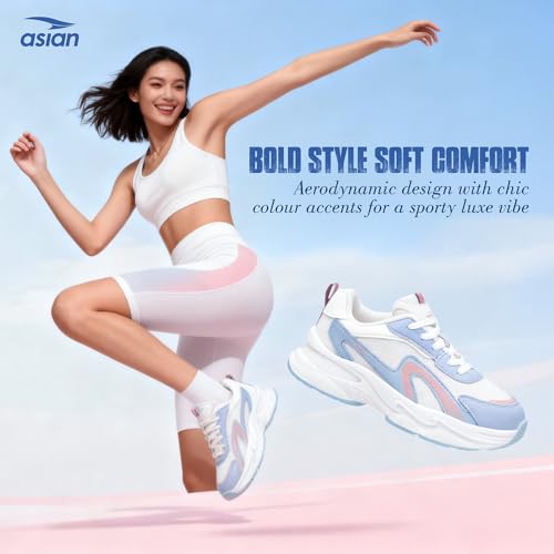 Image of ASIAN Aroma-12 Women's Sneakers | Lightweight Casual & Sporty Shoes for Walking, Gym Memory Foam & Anti-Slip Sole