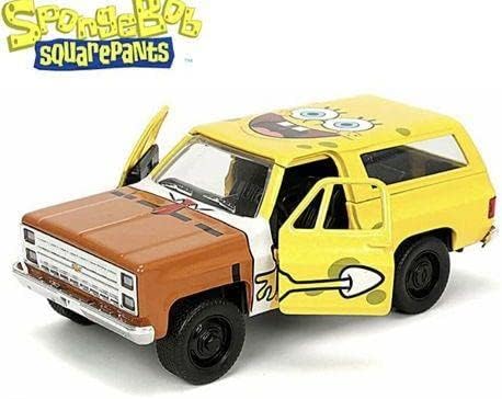 Amazon ジャダトイズ スポンジボブ ミニカー シボレー K5 ブレイザー アメ車 ミニカー ダイキャストカー ホビー