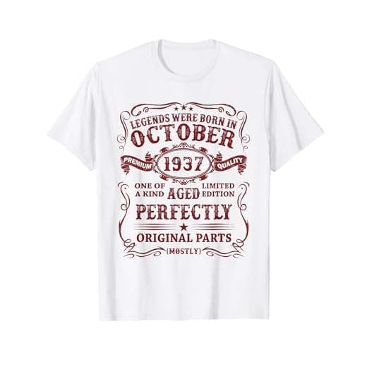 Original 1937 87 Años Las Leyendas Nacen En Octubre 1937 Camiseta