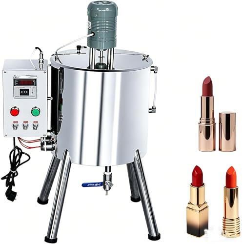 WYBYYDS Heating Mixing Filling Machine, 15L/30L Hopper 90-300°C Constant Temperature Electric Stirring Tank, Lipstick Paste Filler for Wax Products & Ointment 15L4Gal