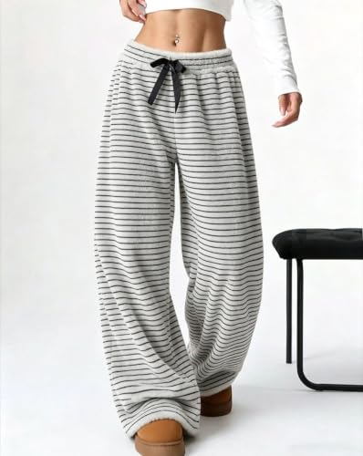 Image of Leopard Pants Women Therian Fuzzy Pajama Pants Y2k Cheetah Pants Grunge High Waisted Fluffy Pants