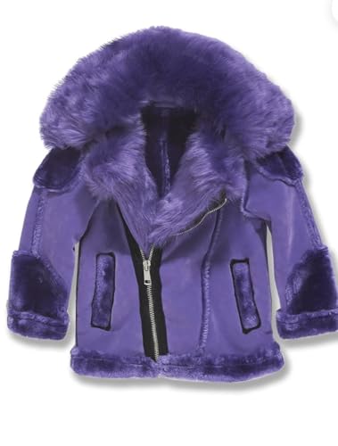 PURPLE KIDS EL JEFE MOTO SHEARLING JACKET