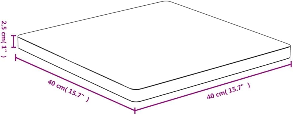 vidaXL Bamboo Table Top - Versatile, Sturdy and Durable - Perfect for Coffee Tables, Side Tables, and More - Natural Varnish Finish, Easy-to-Clean, 15.7"x15.7"x1"