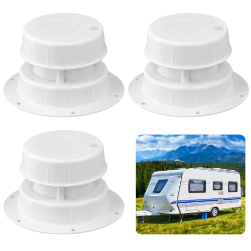 3Pcs Rv Plumbing Vent Caps, Rainproof Sun-Proof Rv Roof Sewer Vent Covers, Camper Vent Cap Replacement For Rv Trailer Motorhome, Fit 1" To 2 3/8" Pipes #TOP17