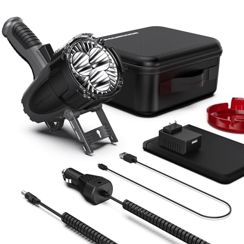 image for GOODSMANN 6000 Lumen Boat Spotlight - Waterproof Rechargeable LED Hunt