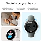 Google Pixel Watch 2 (Previous Model) with the Best of Fitbit - Heart Rate Tracking, Stress Management, Safety Features - Android Smartwatch - Champagne Gold Aluminum Case - Hazel Active Band - LTE - Image 5