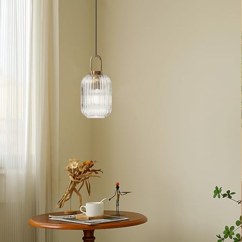 Lámpara de cristal de alta calidad con acabado latón elegante para techos interiores 4