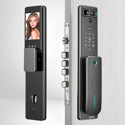 Image of Golens X65 Luxury Smart Door Lock | 8 Ways Unlocking |3D Face ID| Fingerprint | Mobile App | RFID Card | PIN | OTP | Mechanical Key |Camera Technology| Keyless Entry Digital Lock (2 Year Warranty)