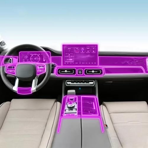 Film TPU pour BAIC BJ60 2022-2023 : protection d'écran LCD et console centrale de voiture