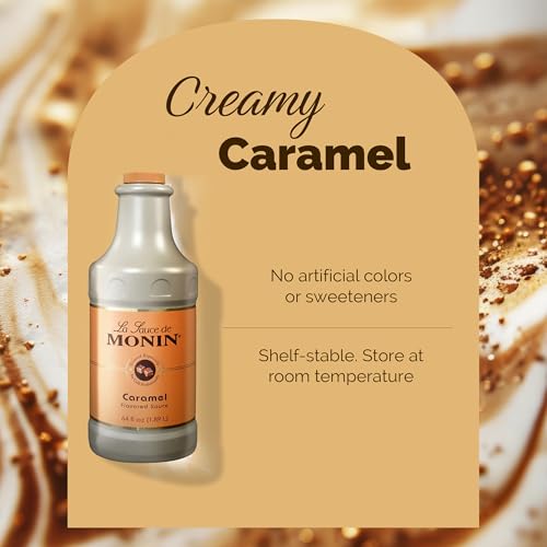 image for Monin - Gourmet Caramel Sauce, Rich and Buttery, Great for Desserts, C
