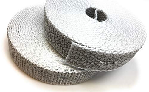 Lot de 2 sangles de volet roulant - 23 mm - Gris