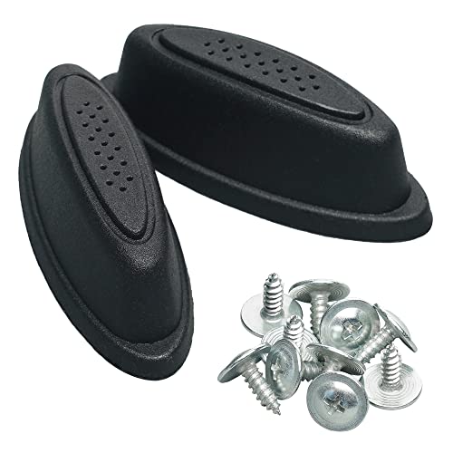 ISKYBOB 4 Pairs Luggage Bottom Side Stand Feet with 40 Screws, Baggage Replacement Stud Foot Black Feet Pads for All Suitcase2