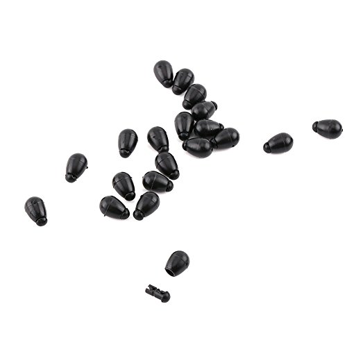 Alomejor - Lot de 20 perles à changement rapide - Supports de ligne de pêche - Connecteurs pour bateau / carpe / brochet / bar - 9 mm Cover